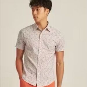 Bonobos Floral Patterned Riviera Short Sleeve Buttondown Casual Shirt